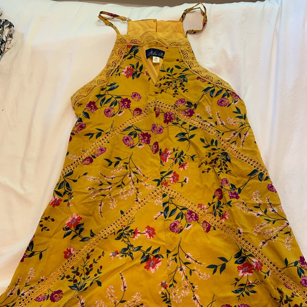 Yellow floral sundress